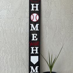 Home Sweet Home Baseball Porch Sign
