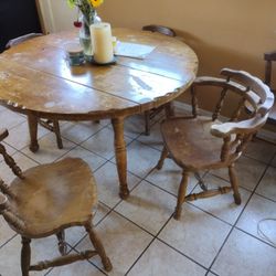 50/60s All Wood Dining set