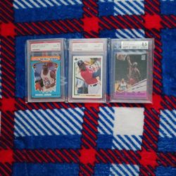 3 Graded Michael Jordan Card's 