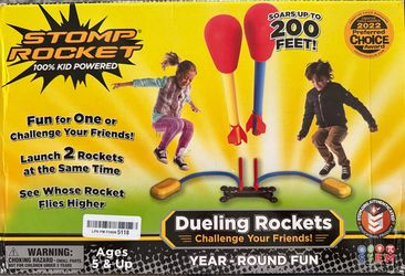Rockets - Fun Backyard & Outdoor Kids Toys Gifts for Boys & Girls - Toy Foam Blaster Set Soars 200ft - Multi-Player Launcher Stand