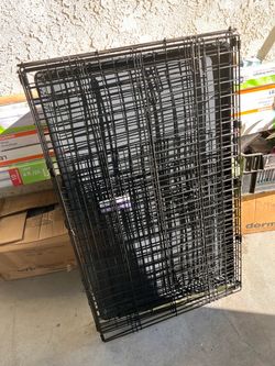 Large Black Wire Dog Crate