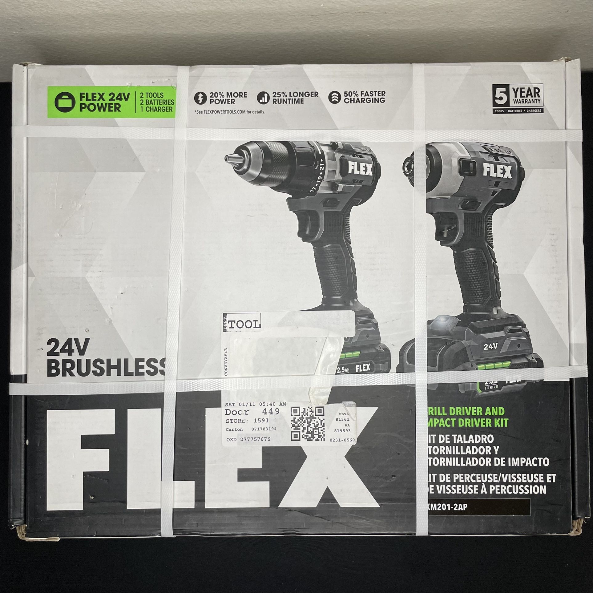 Flex 24-volt 2 Tool Power Tool Combo 