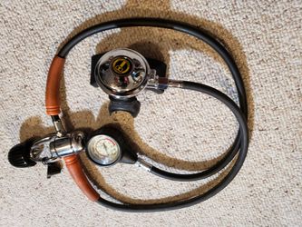 Aqualung Conshelf 14 Scuba Regulator And Guage