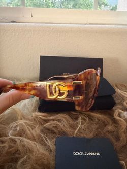 Dolce & Gabbana tortoise shell sunglasses gold