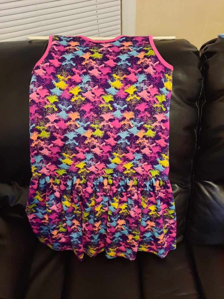 GIRLS TROLL DRESS size 10/12