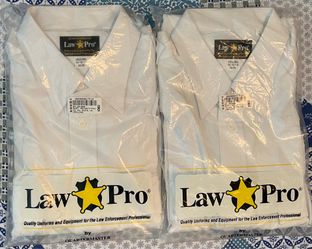 NEW 2 x Law Pro Long Sleeve Shirts LRG/LNG 16-16-1/2 , 34/35