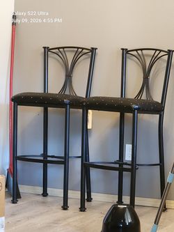 Metal bar stools