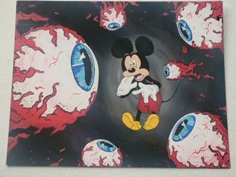 Mickey mouse painting