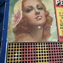 Vintage Advertising Penny Play Board . Very Old ! 