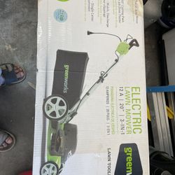 Green works Corded Electric Lawn Mower