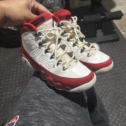 Nike Air Jordan 9 IX Retro BG Gym Red White Size 6.5Y Sneakers Shoes  