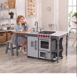 KidKraft Chef’s Cook N Create Island Play Kitchen with EZ Kraft Assembly