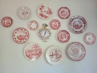 Transferware plate collection