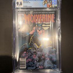 9.6 CGC Marvel Comics Wolverine #1 Newsstand Variant