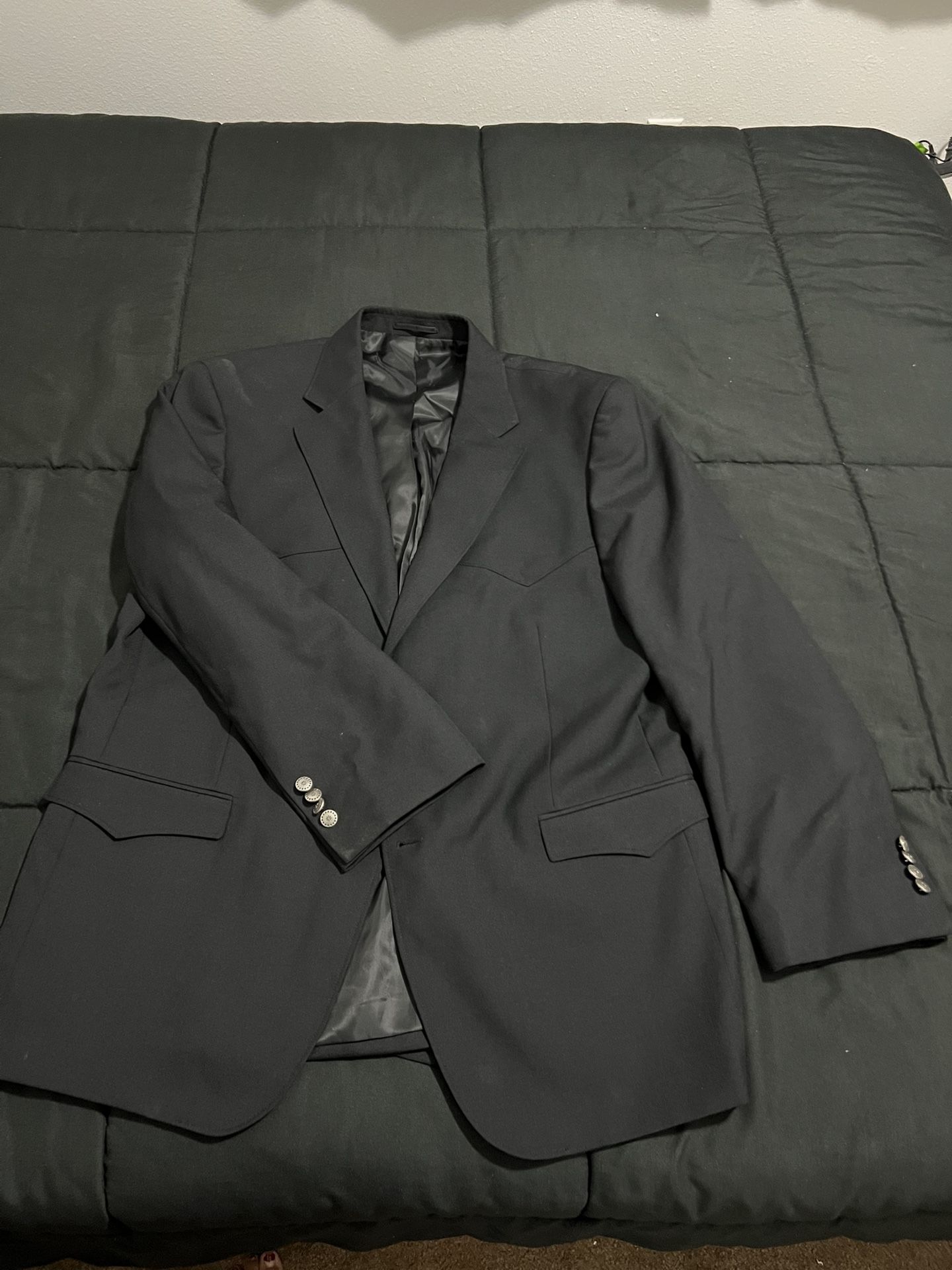 Men’s Black Western Dress Up Jacket