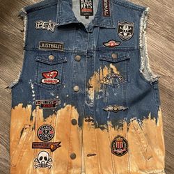 Black keys Denim Vest 