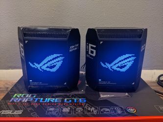 ASUS ROG Rapture GT6 2PK AX10000 Tri-Band WiFi Router 2 Pack Asus Warranty Thru 10/2/27