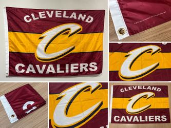 Cleveland Cavaliers 4x3 Ft Team Flag Banner NBA Official Large Wall Fan Decor