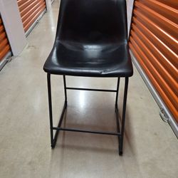 2 Black Bar Stools