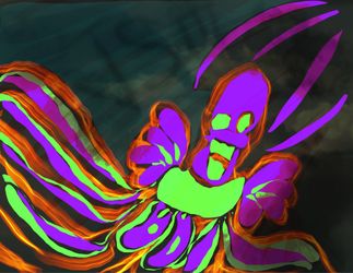 DIGITAL ART FATBIRDFLYING SKYHIGH!