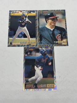 1993 Bowman Foil MLB Lot Of 3- Carlos Delgado, Cliff Floyd, Tim Salmon