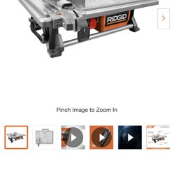 RIDGID 6.5 Amp Corded 7 in. Table Top Wet Tile Saw