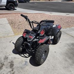Kids electric quad bike and helmet (pls read description)