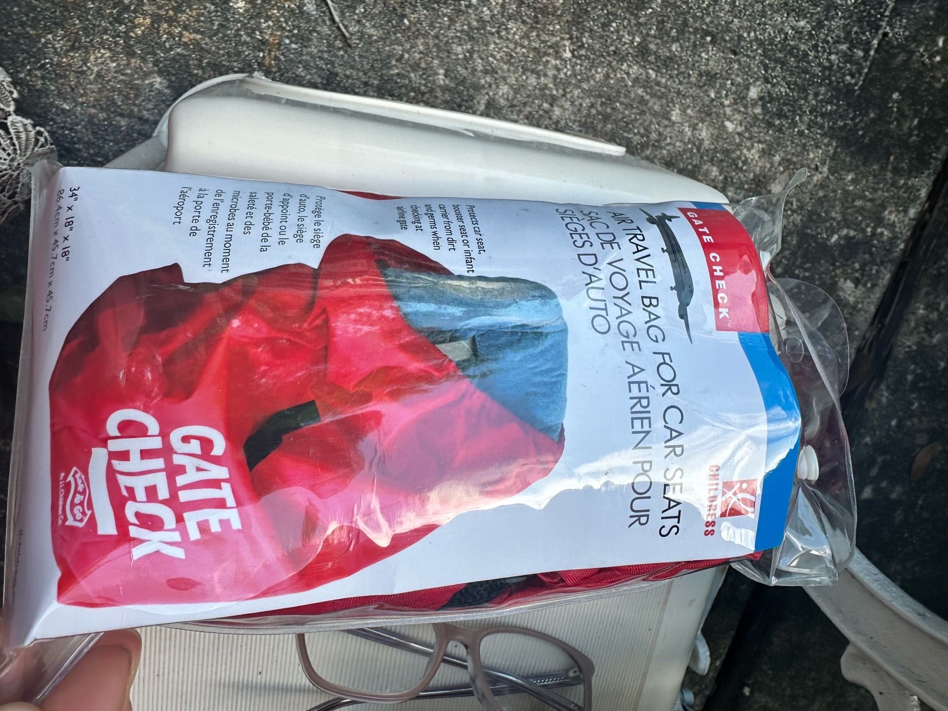 Travel car seat cover