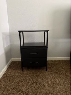 Black nightstand