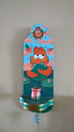 Garfield candle holder and key holder