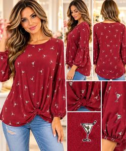 NWT Vintage Dressbarn martini blouse-M