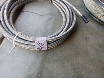 Braided stainless steel gas line 25 ft of it 3/8 and 5/16 I have 25 ft $25 each