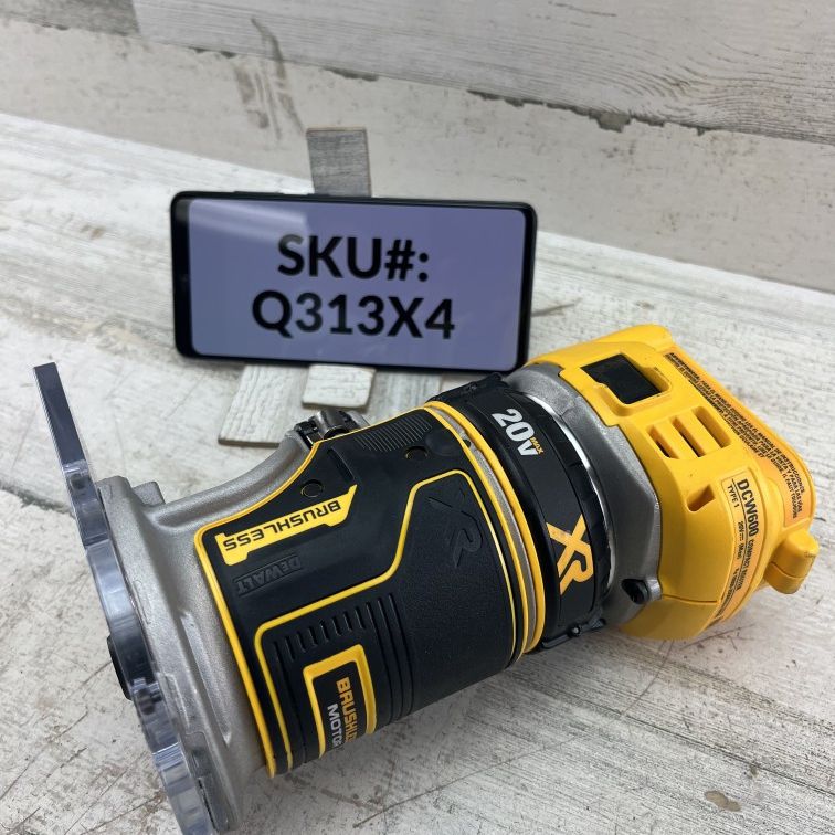 No Wrench included Dewalt 20V XR Fixed Base Compact Router (Tool Only)
