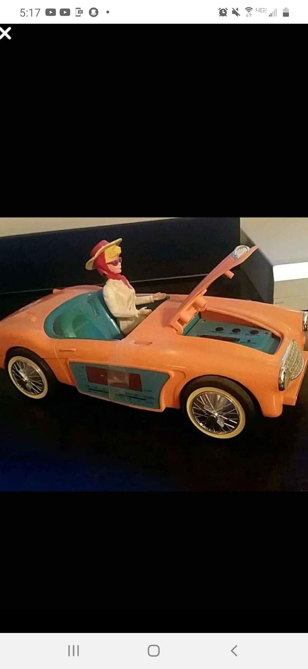 Barbie Radio Car ,works great