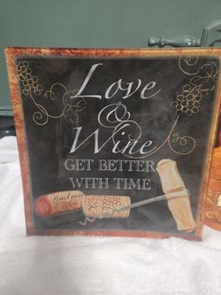 Love & Wine Decorative Plate