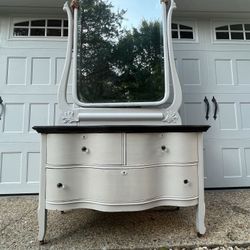 Antique Serpentine Dresser