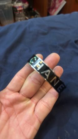 Chanel Black Bangle Bracelet