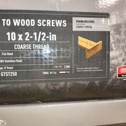 2 1/2 Inch Stainless Steel Screws 2000count