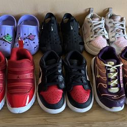Toddler Girl shoe bundle Nike/Jordan & crocs