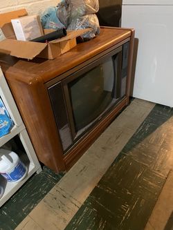 Vintage floor model TV