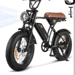 New in Box Electric Bike for Adults,Peak 1000W/1500W Motor,20/28MPH 55-150Mile ebikes for Adults with 10.4AH/13AH/26AH Battery,20" Fat Tire Electric D