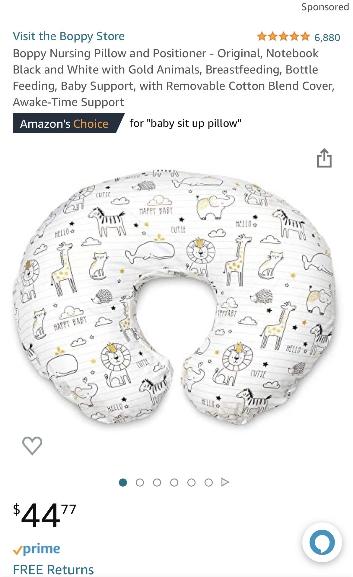 Poppy Nursing Pillow With baby Pillow