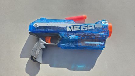 Nerf MEGA MAGNUS Sonic Ice Blue Translucent Slide Action Blaster 2012