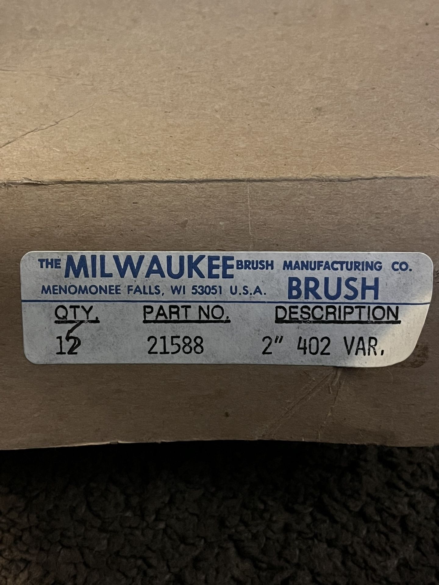 Vintage Milwaukee Brushes