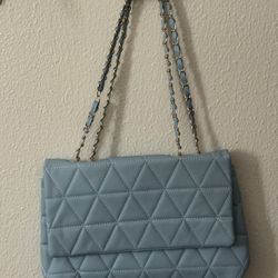 Blue Diamond Pattern Purse