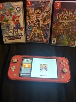Switch With Three Games $160