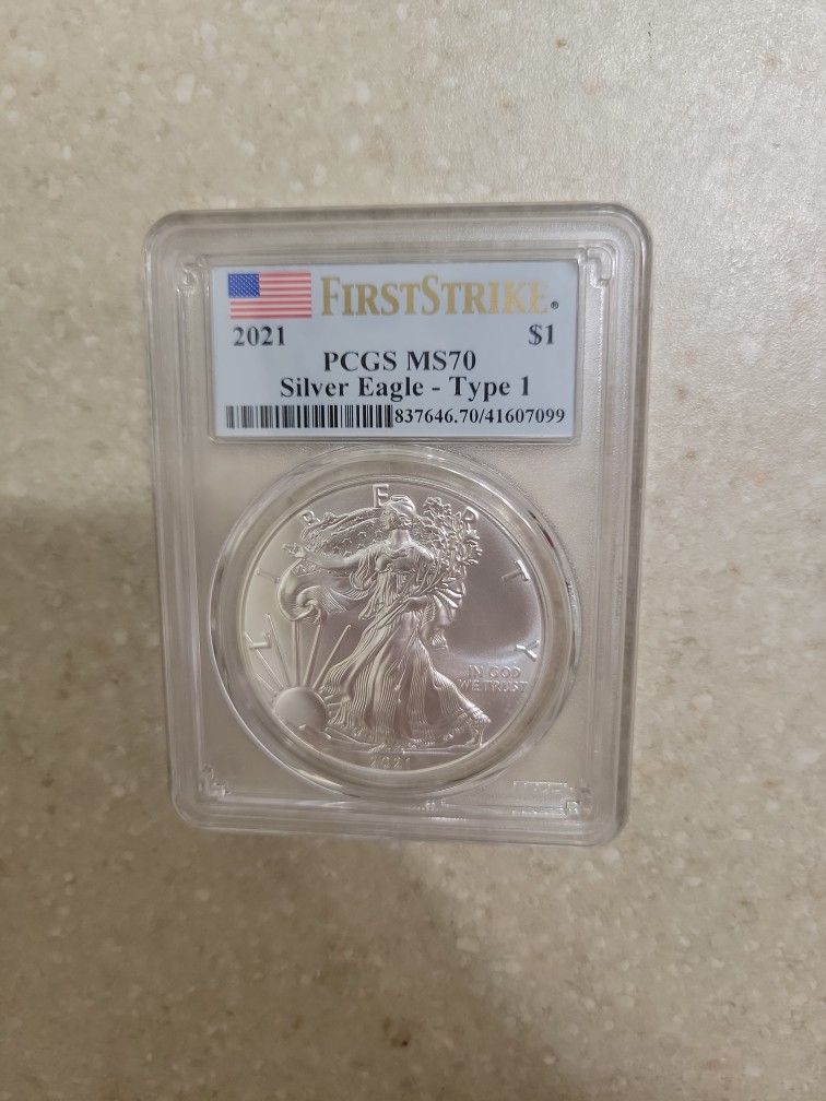 2021 American Silver Eagle.  Graded 