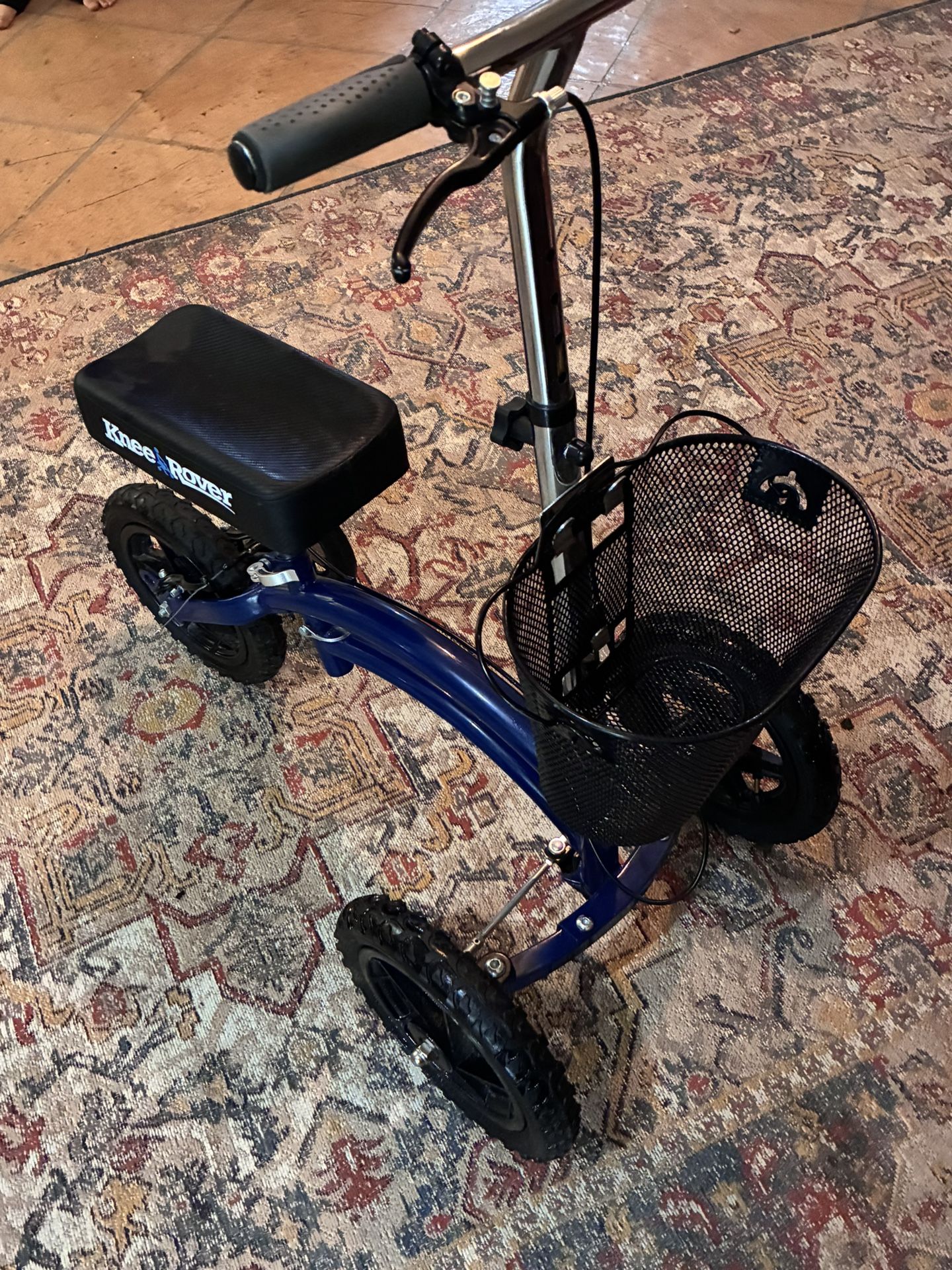 KneeRover All Terrain Knee Walker Knee Scooter, Blue