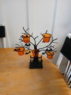 Halloween tealight tree