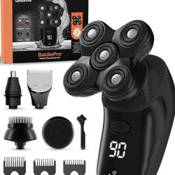 Sealed/New -Groomie Cordless Bald Head Shavers for Men